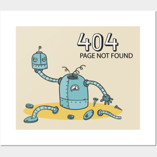 404 ERROR PAGE NOT FOUND Posters and Art